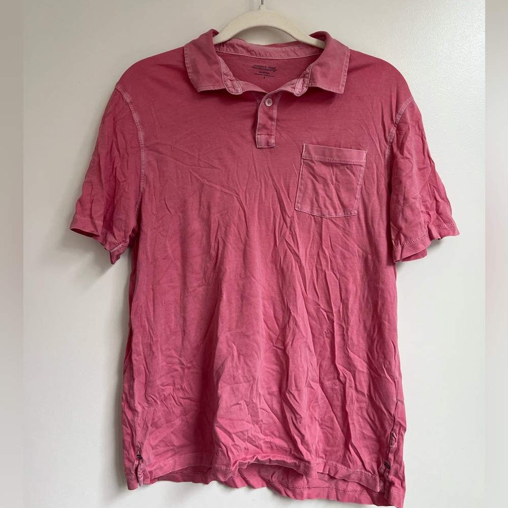 Vineyard Vines Washed Red Island Polo
